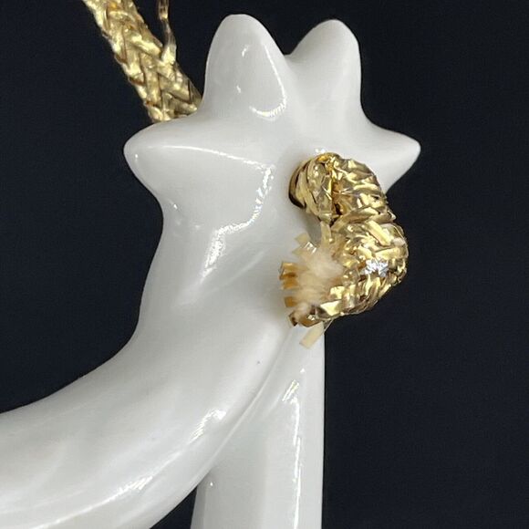 Vintage Haviland Limoges 1975 Porcelain Sparkling Angel Noel Christmas Ornament - Picture 4 of 10